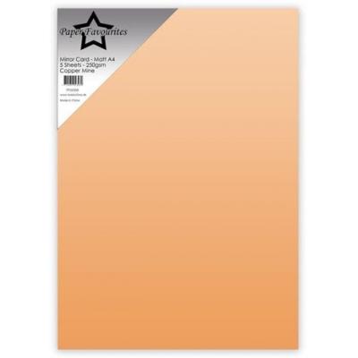 Paper Favourites Mirror Card Matte Cardstock - Copper Mine