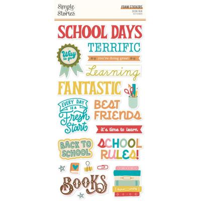 Simple Stories Book Fair - Foam Stickers