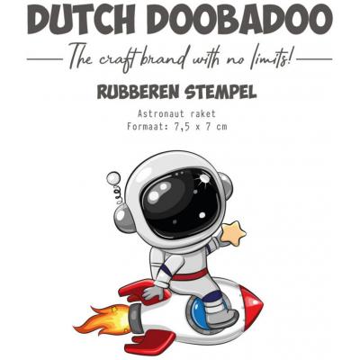 Dutch DooBaDoo Outer Space Stempel - Astronaut Raket