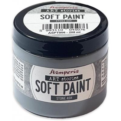 Stamperia Art Stories Soft Paint - Stone Ash