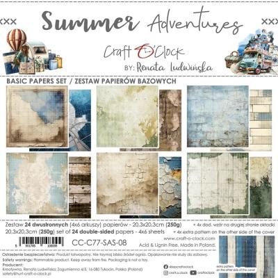 Craft O'Clock Summer Adventures - Basic Papers Set