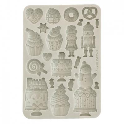Stamperia Candy Christmas Mould - Cakes
