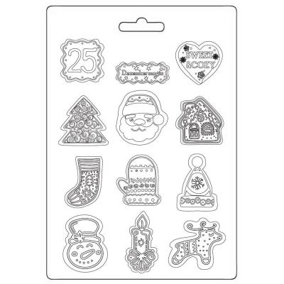 Stamperia Candy Christmas Mould - Elements