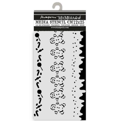 Stamperia Candy Christmas Thick Stencil - Stripes