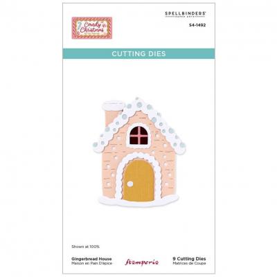 Spellbinders Candy Christmas Etched Dies - Gingerbread House