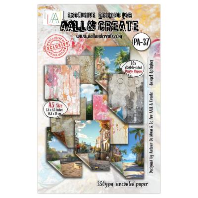 Aall and Create Weathered Wanderings Designpapier - Sunset Splashes