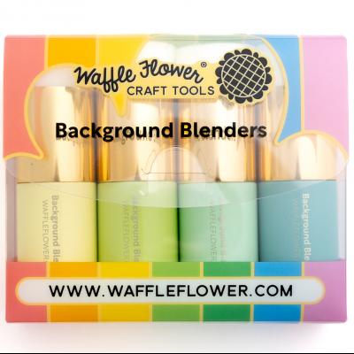 Waffle Flower Background Blender - Greens