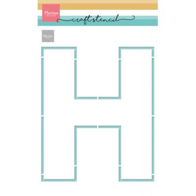 Marianne Design Craft Stencil - H-Letter