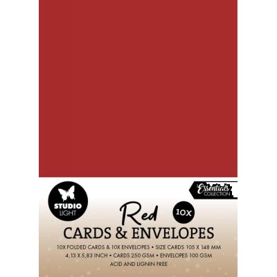 StudioLight Red Cards & Envelopes