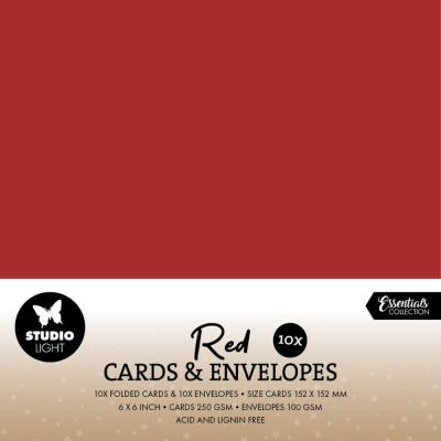 StudioLight Red Cards & Envelopes