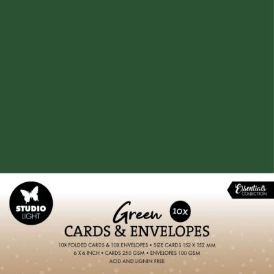 StudioLight Green Cards & Envelopes