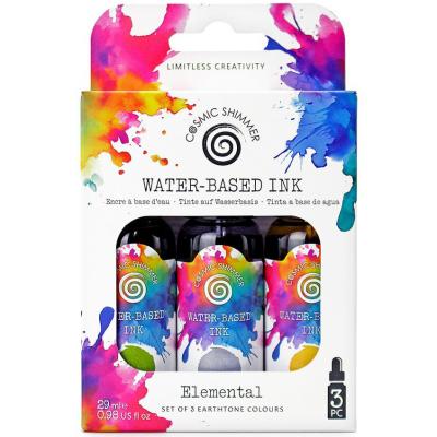 Katy Sue Designs Cosmic Shimmer Water-Based Inks - Elemental