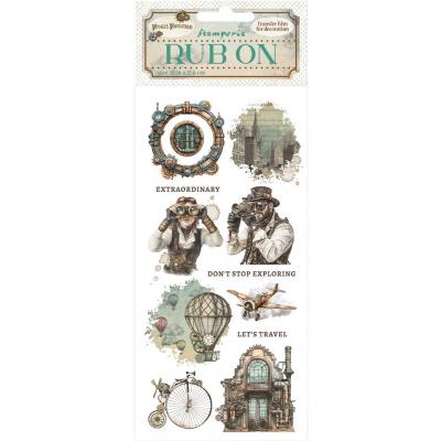 Stamperia Voyages Fantastiques Rub-On - Mechanical Wonders