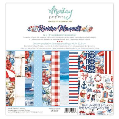 Mintay Papers Riviera Moments - Scrapbooking Paper Set