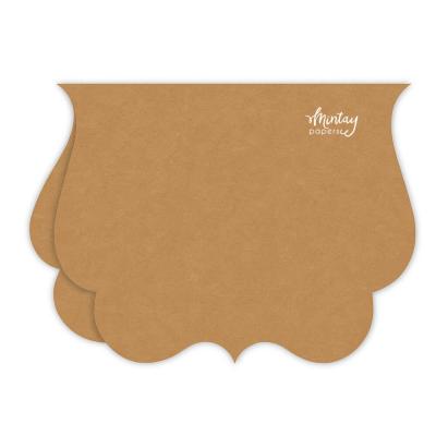 Mintay Papers - Bracket Card Base Kraft