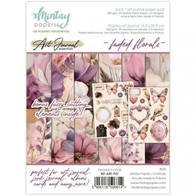 Mintay Art Journal Paper Pad - Faded Florals