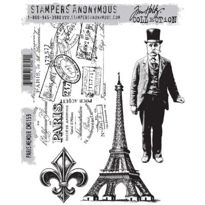 Stampers Anonymous Tim Holtz Stempel - Paris Memoir