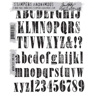 Stampers Anonymous Tim Holtz Stempel - Worn Text