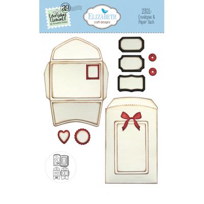 Elizabeth Craft Designs Romantic Revival Die - Envelopes & Paper Sack