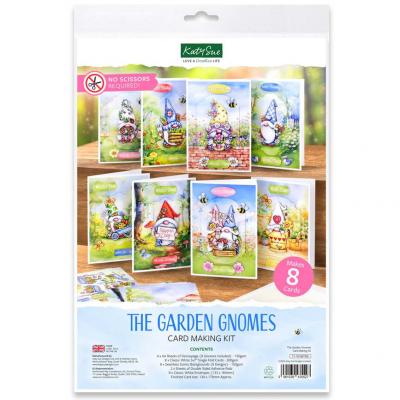 Katy Sue Designs Card Making Kit - Garden Gnomes