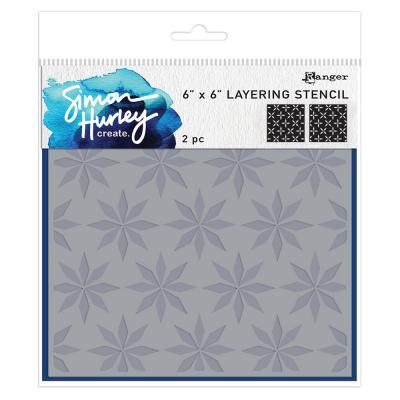 Ranger Simon Hurley create. Layering Stencils - Spiral Star