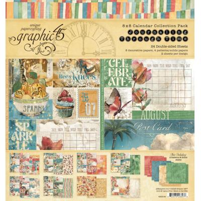 Graphic 45 Journaling Through Time - Calendar Collection Pack