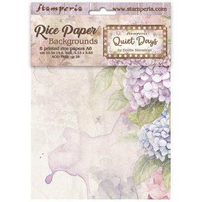 Stamperia Quiet Days - Rice Paper Backgrounds