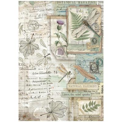 Stamperia Herbarium Silvae Rice Paper - Botanic