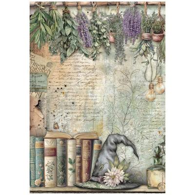 Stamperia Herbarium Silvae Rice Paper - Books
