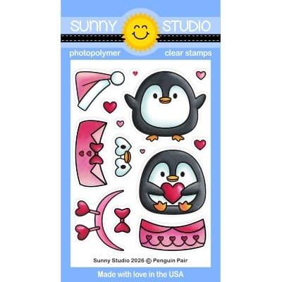 Sunny Studios Stempel - Penguin Pair