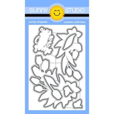 Sunny Studios Cutting Dies - Spring Garland