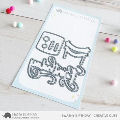 Mama Elephant Creative Cuts - Swashy Birthday