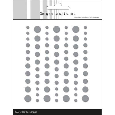 Simple and Basic Matte Enamel Dots - Concrete