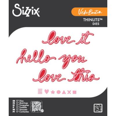 Sizzix Vicki Boutin Die - Script #1