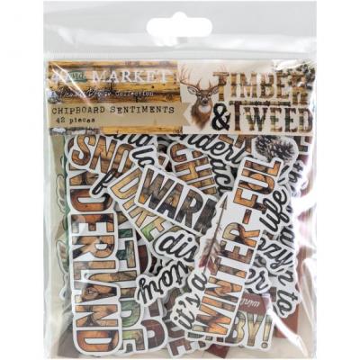 49 And Market Timber And Tweed - Chipboard Sentiments