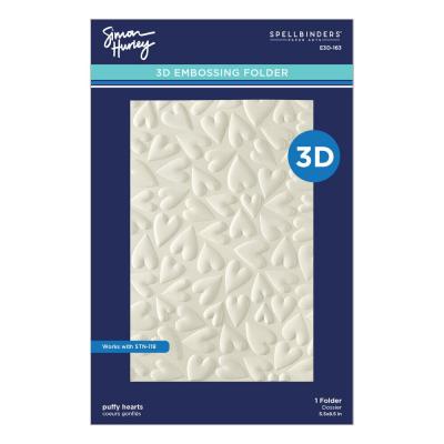 Spellbinders Sending Hugs Embossing Folder - Puffy Hearts