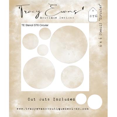 Tracy Evans Stencil - Circular