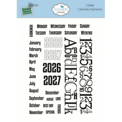 Elizabeth Craft Designs Delightful Discovery Stempel - Calendar Elements