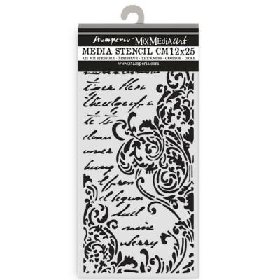 Stamperia Secret Diary Stencil - Frieze With Lettering