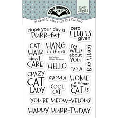 Karen Burniston Stempel - Cat Sayings
