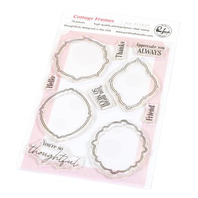 Pinkfresh Studio Homespun With Heart Stempel - Cottage Frames