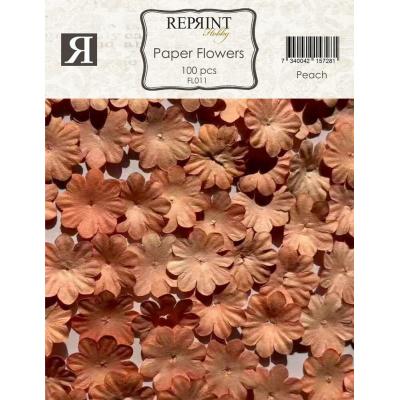 Reprint Paper Flowers - Peach