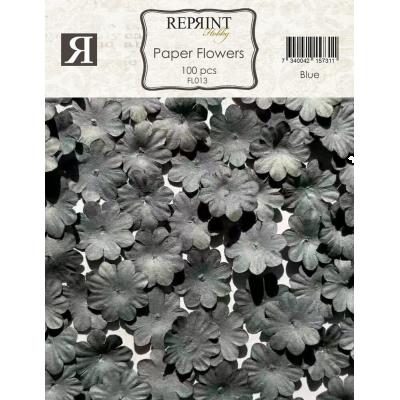 Reprint Paper Flowers - Blue