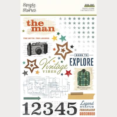 Simple Stories Rustic Legend - Rub-Ons