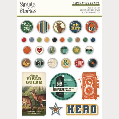 Simple Stories Rustic Legend - Decorative Brads