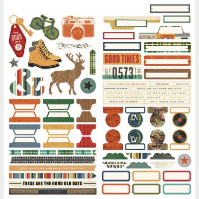 Simple Stories Rustic Legend - Cardstock Stickers Basics