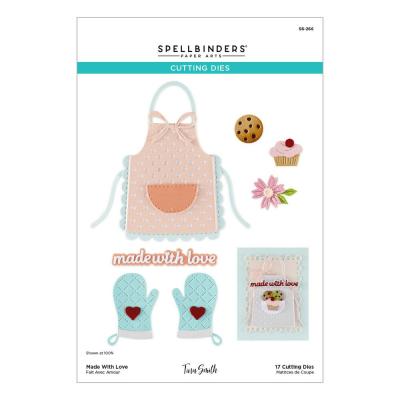 Spellbinders Make It & Bake It Etched Dies - Made With Love
