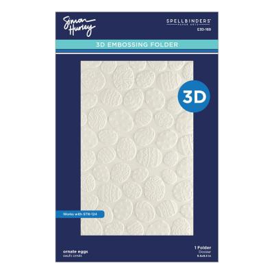 Spellbinders Happy Spring 3D Embossing Folder - Ornate Eggs