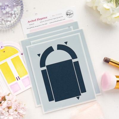 Pinkfresh Studio The Couture Edit Stencil - Arched Elegance