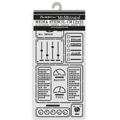 Stamperia A New Beginning Stencil - Control Panel